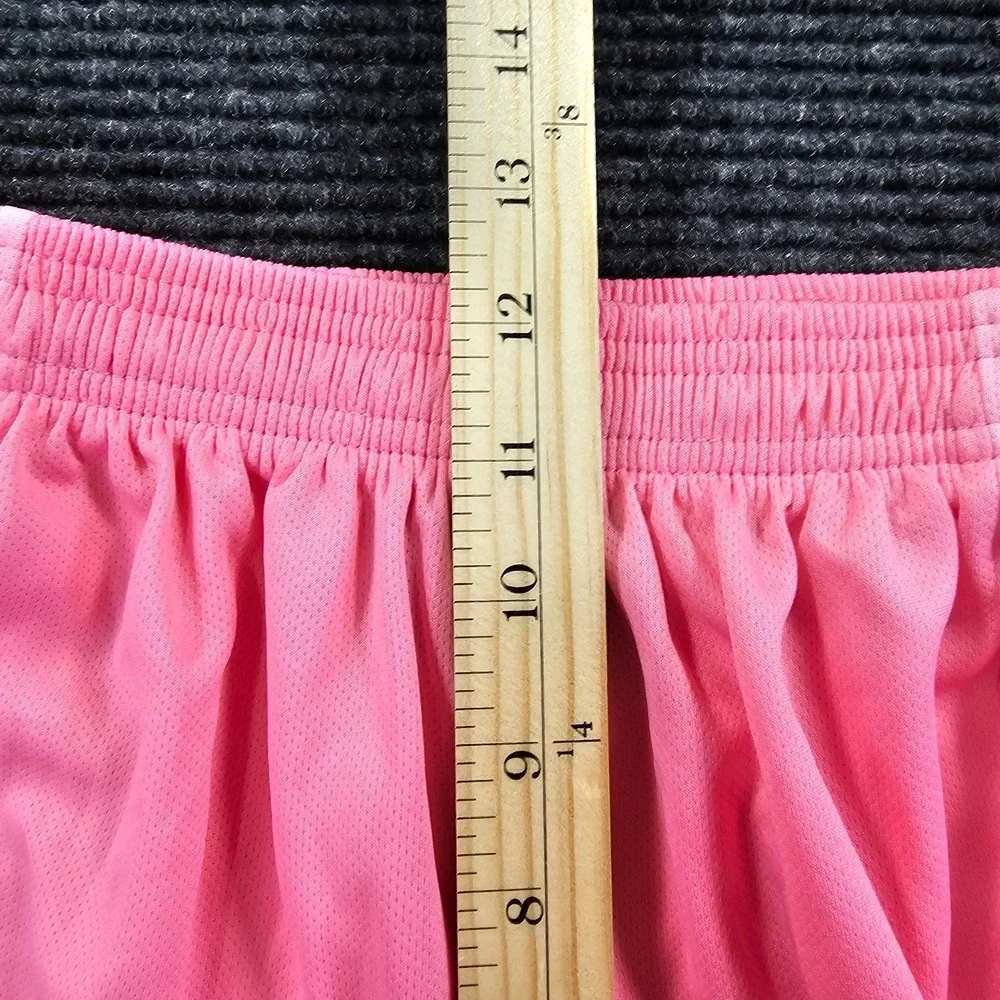 Inter Miami CF Mens Large Pink Athletic Soccer Shorts Elastic Waist Logo MLS
